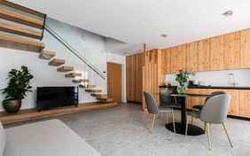 Beispiel für eine Küche/Essraum im Deluxe Appartement